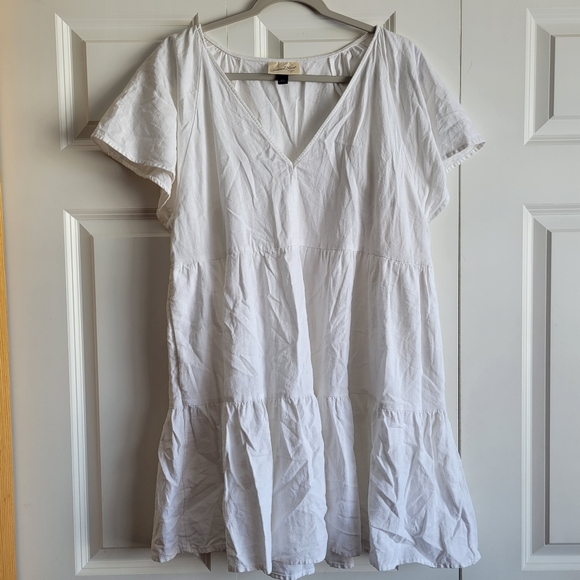 Universal Thread Dresses & Skirts - Universal Thread Womens Size Large Linen Blend White Dress
